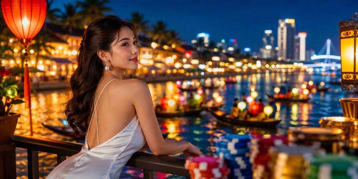 Không khí lễ hội và giải trí casino sôi động tại Sài Gòn về đêm